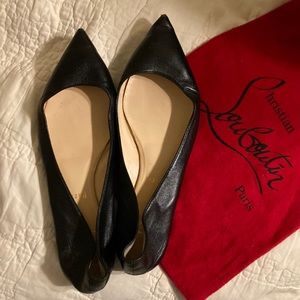 Size 39 Christian Louboutin red bottom flats